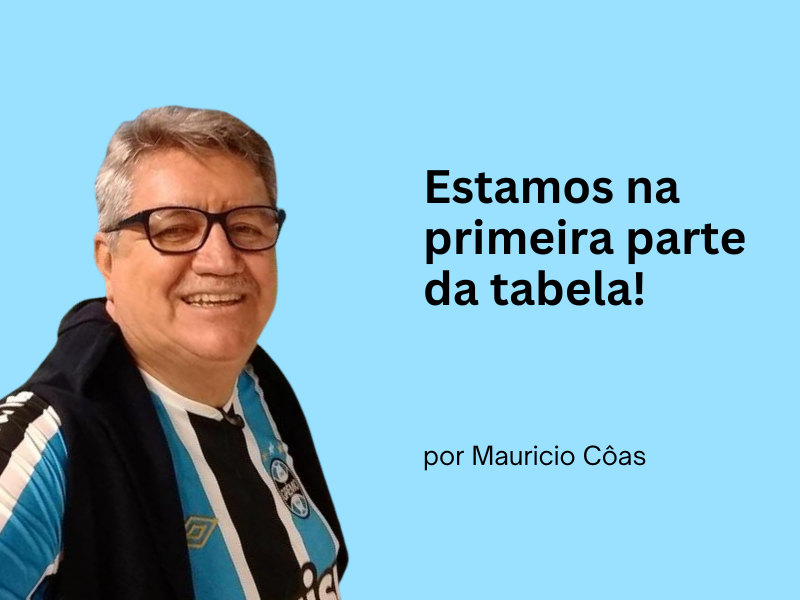 Estamos na primeira parte da tabela!