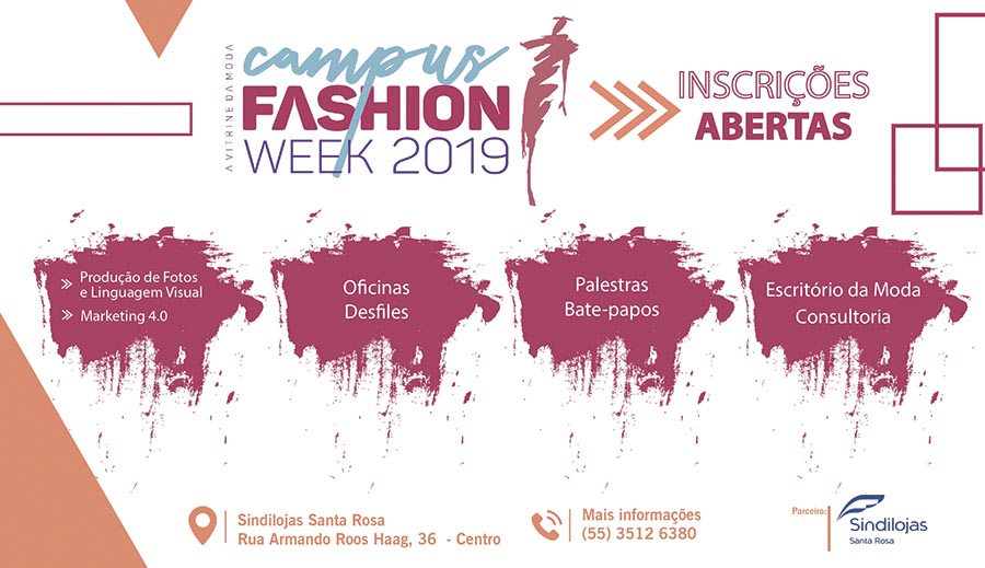 Campus Fashion Week com inscrições abertas