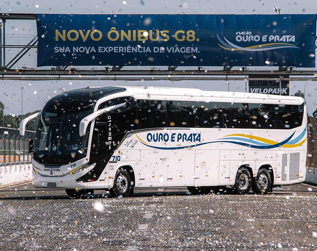 Viação Ouro e Prata inova com Ônibus Marcopolo Paradiso 1350 Geração 8