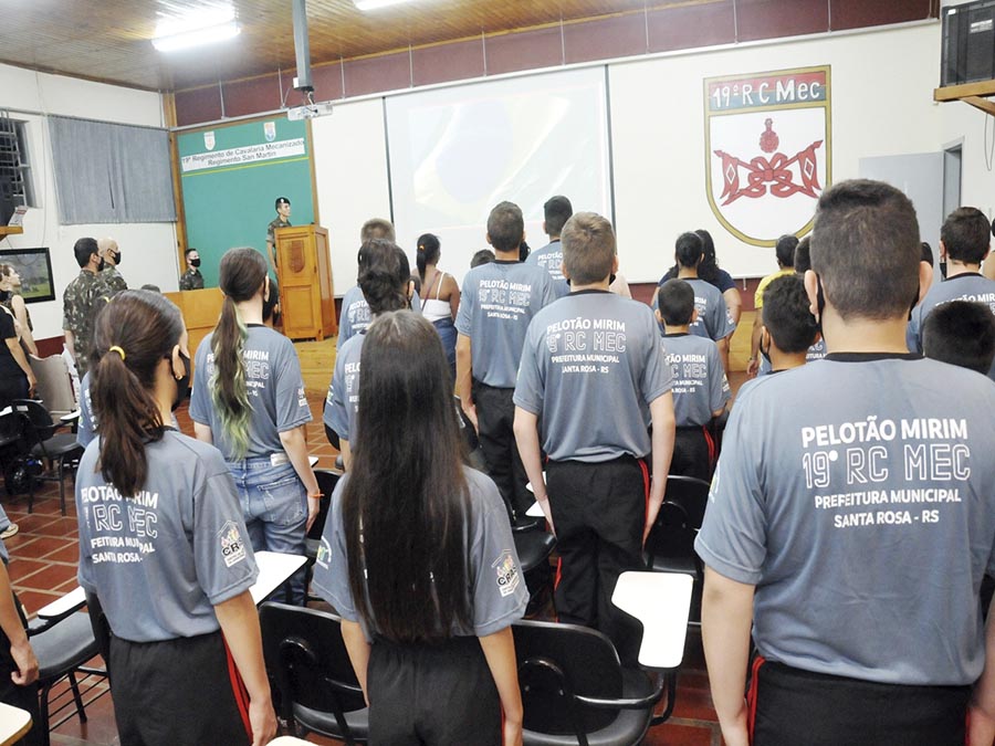 Aula inaugural do Pelotão Mirim 2022