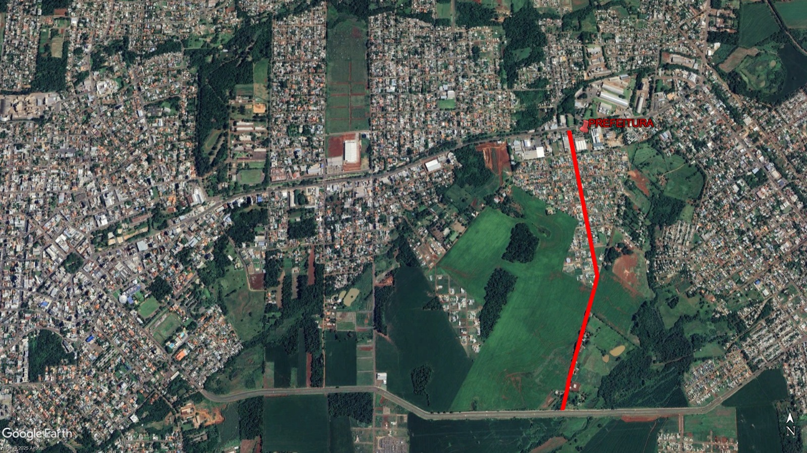 Nova obra de ligação entre a Av. Expedicionário Weber e a Av. América