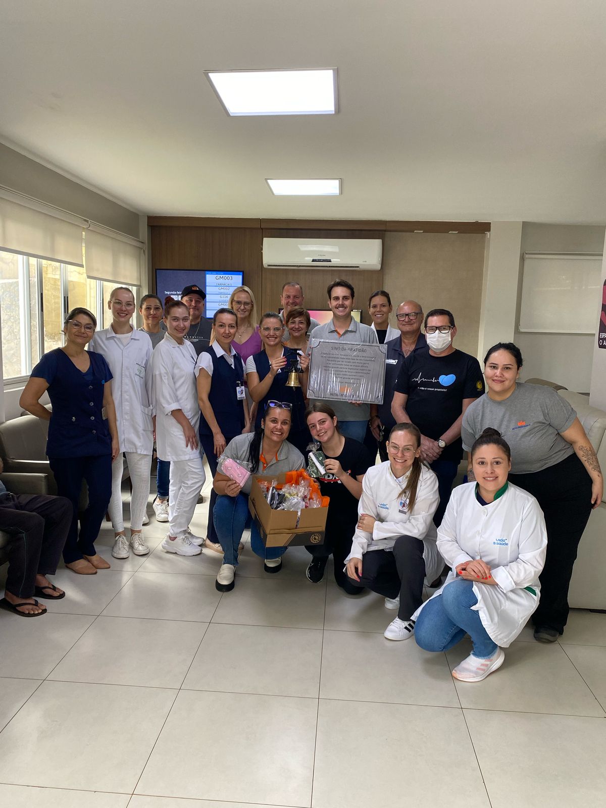 Oncologia recebe doação do “Sino da Gratidão”
