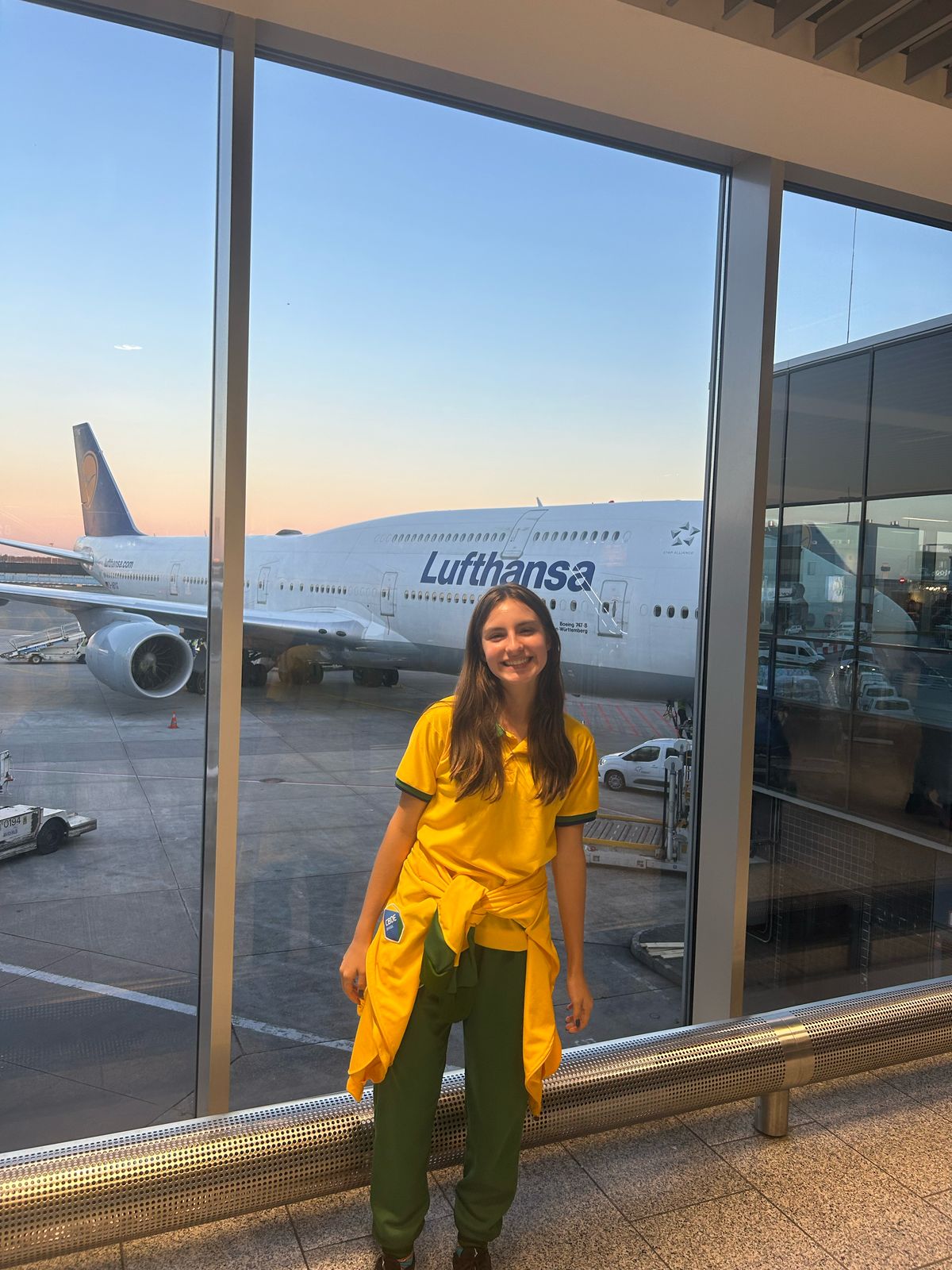 Emanueli está na Sérvia, junto com a Seleção Brasileira