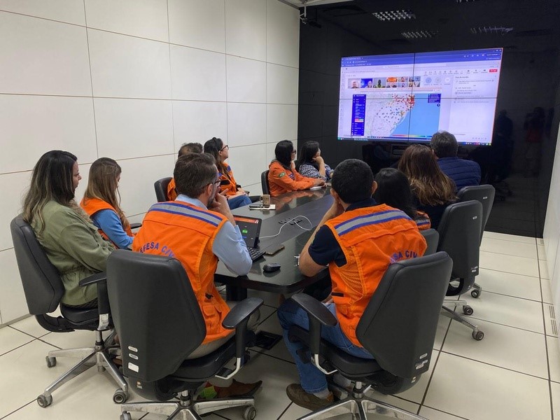 Defesa Civil Nacional articula resposta coordenada diante de alerta de fortes chuvas no RS