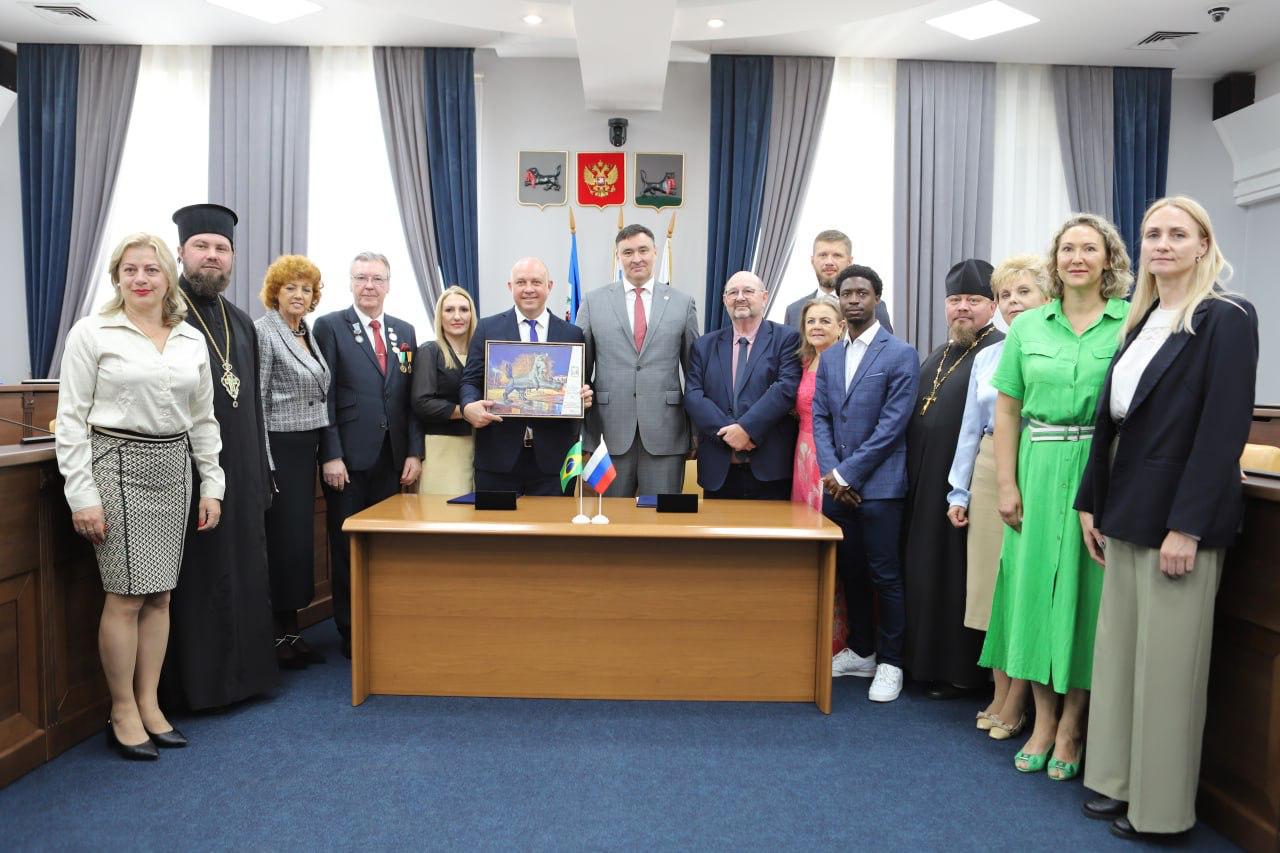 Solenidades de Irmanamento entre Campina das Missões, Irkutsk e Vozkrezensky