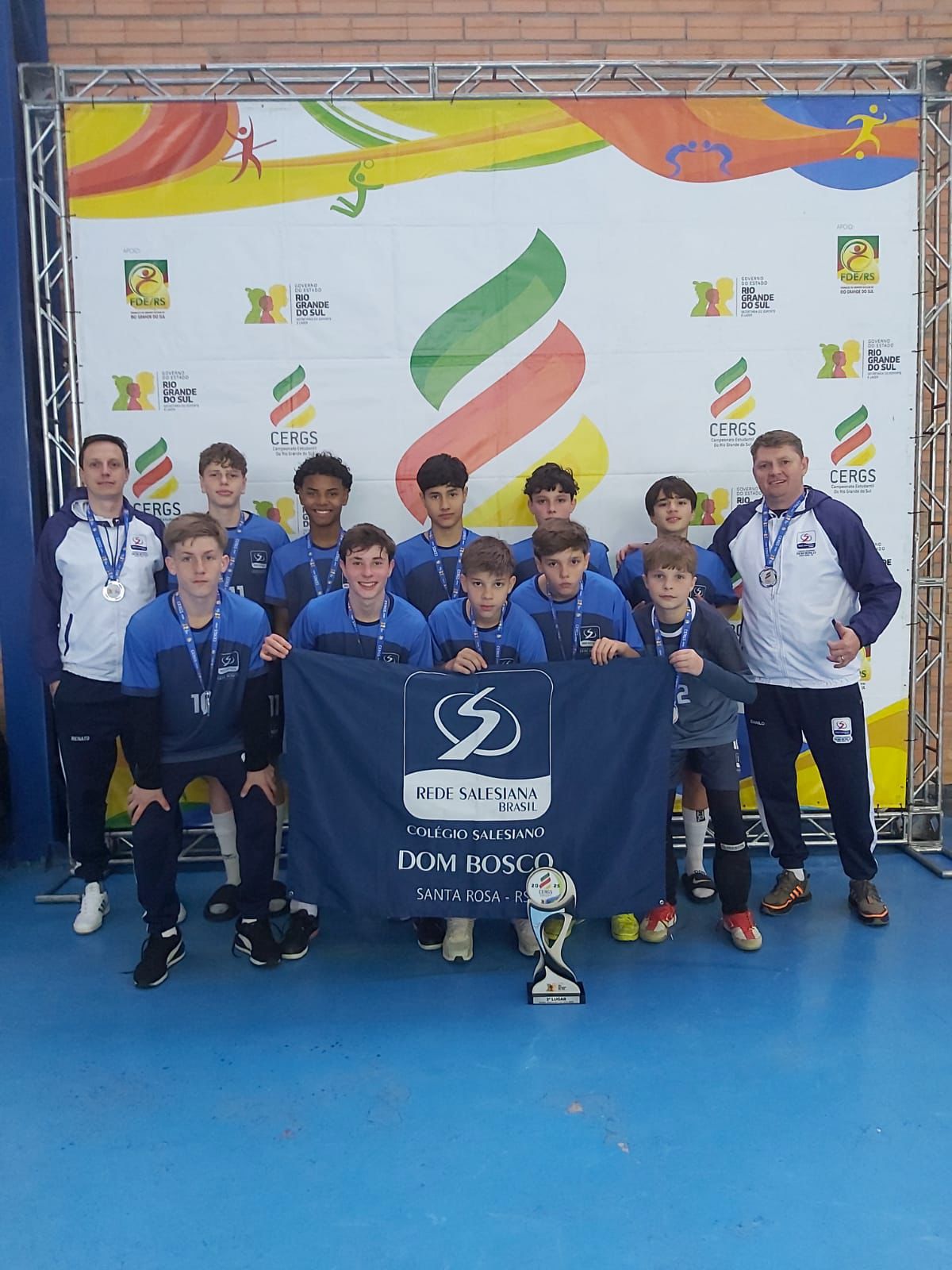 Colégio Dom Bosco se destaca no CERGS 2025 com conquistas no futsal e no atletismo