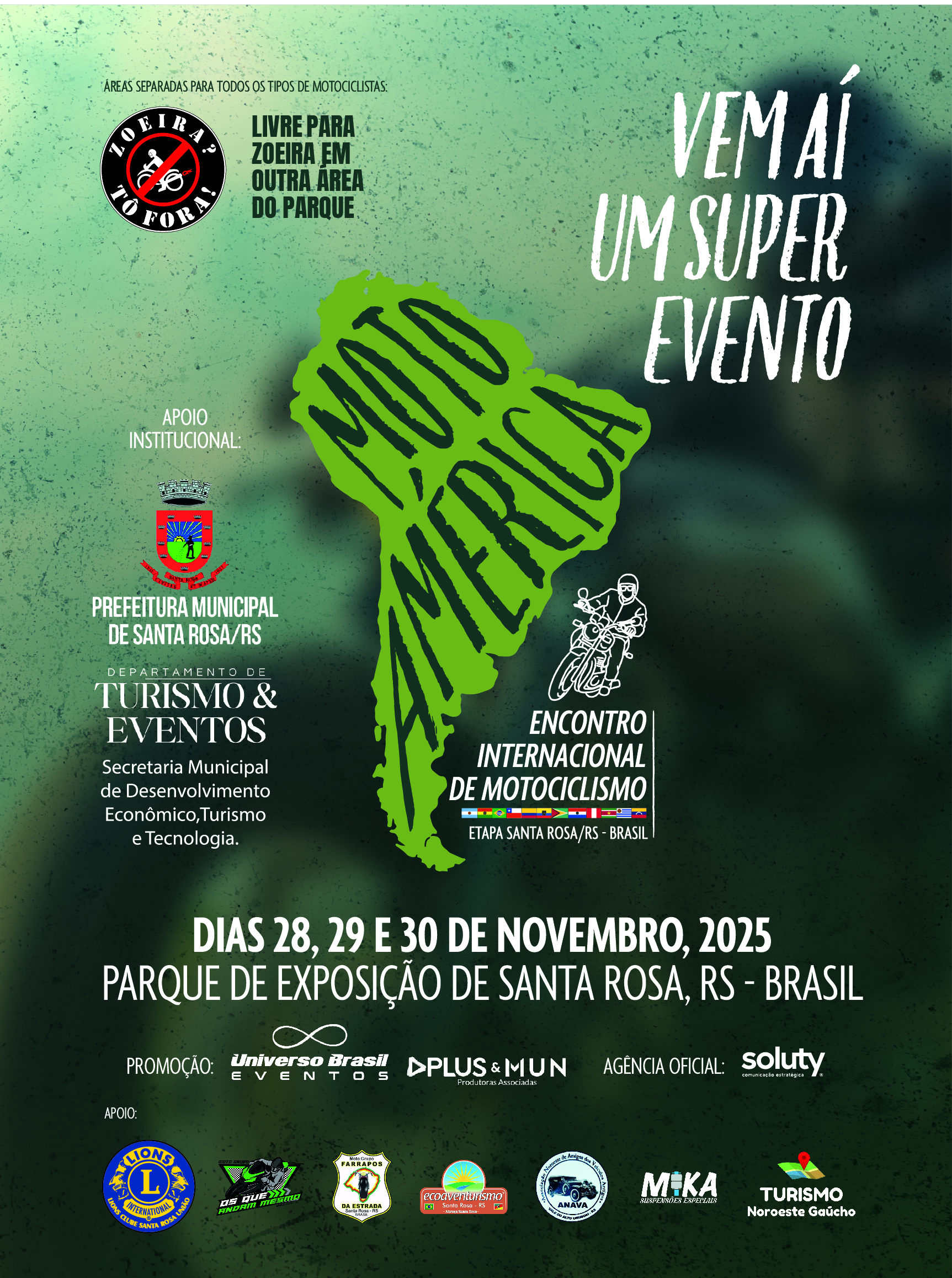 MOTO AMÉRICA VAI REUNIR MOTOCICLISTASDO BRASIL E AMÉRICA LATINA EM SANTA ROSA MOTO AMÉRICA VAI REUNIR MOTOCICLISTASDO BRASIL E AMÉRICA LATINA EM SANTA ROSA