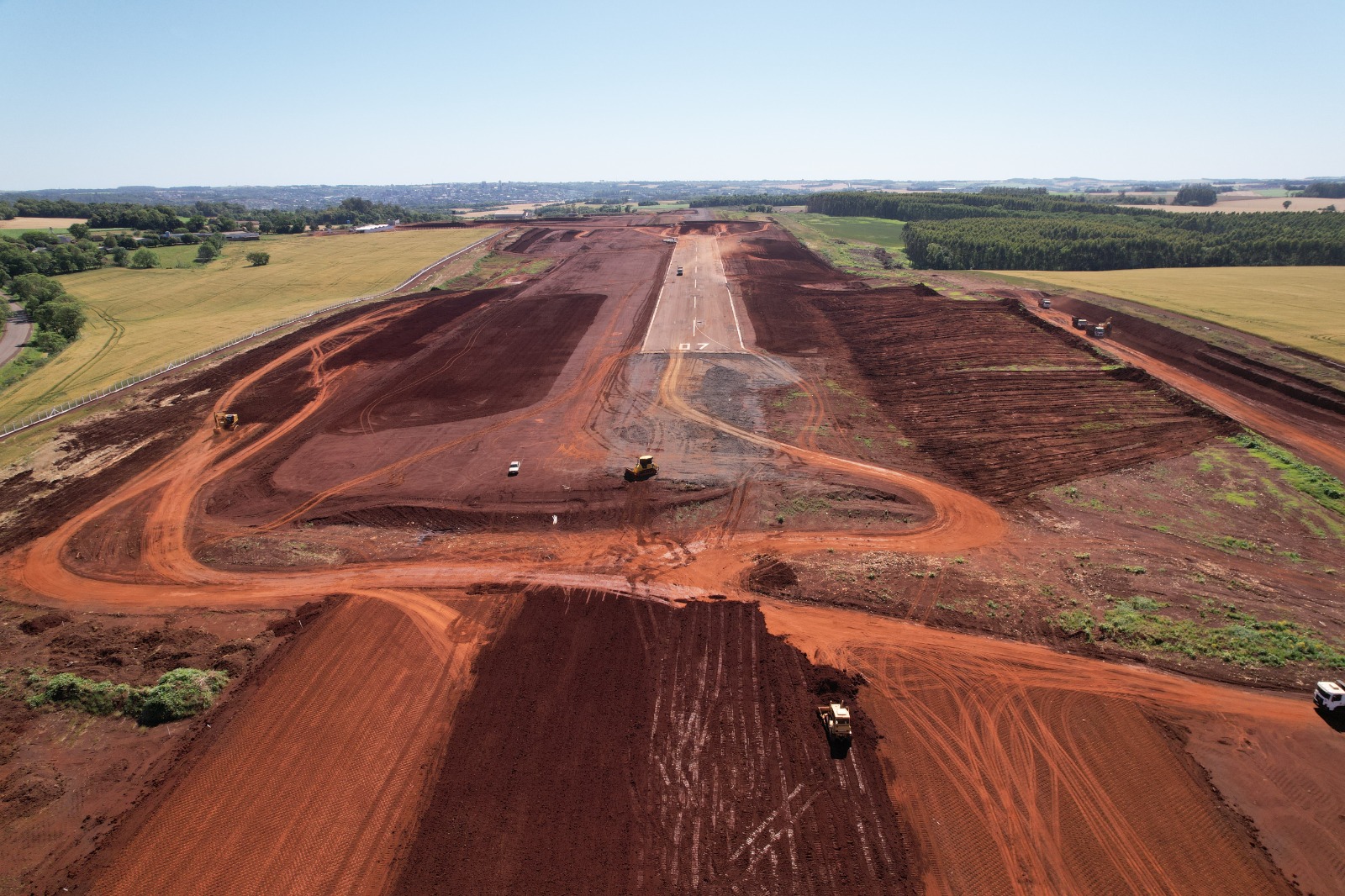 As obras não param no novo Aeroporto de Santa Rosa