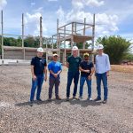 Estrutura do Ginásio Municipal em andamento 