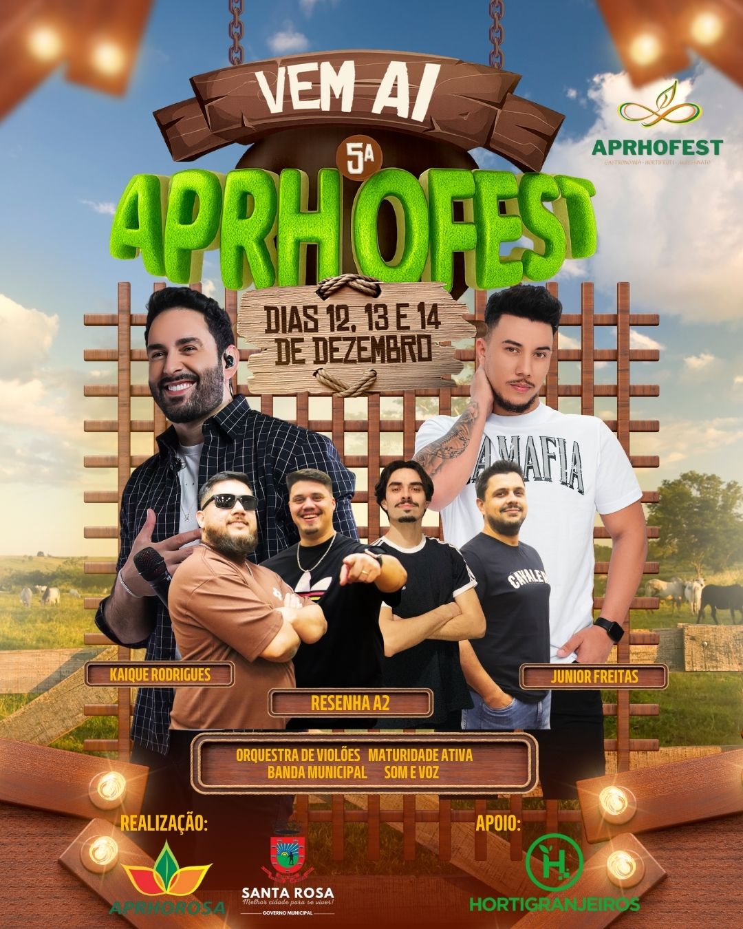 5ª Aprhofest promete movimentar Santa Rosa com feira, gastronomia e shows 5ª Aprhofest promete movimentar Santa Rosa com feira, gastronomia e shows