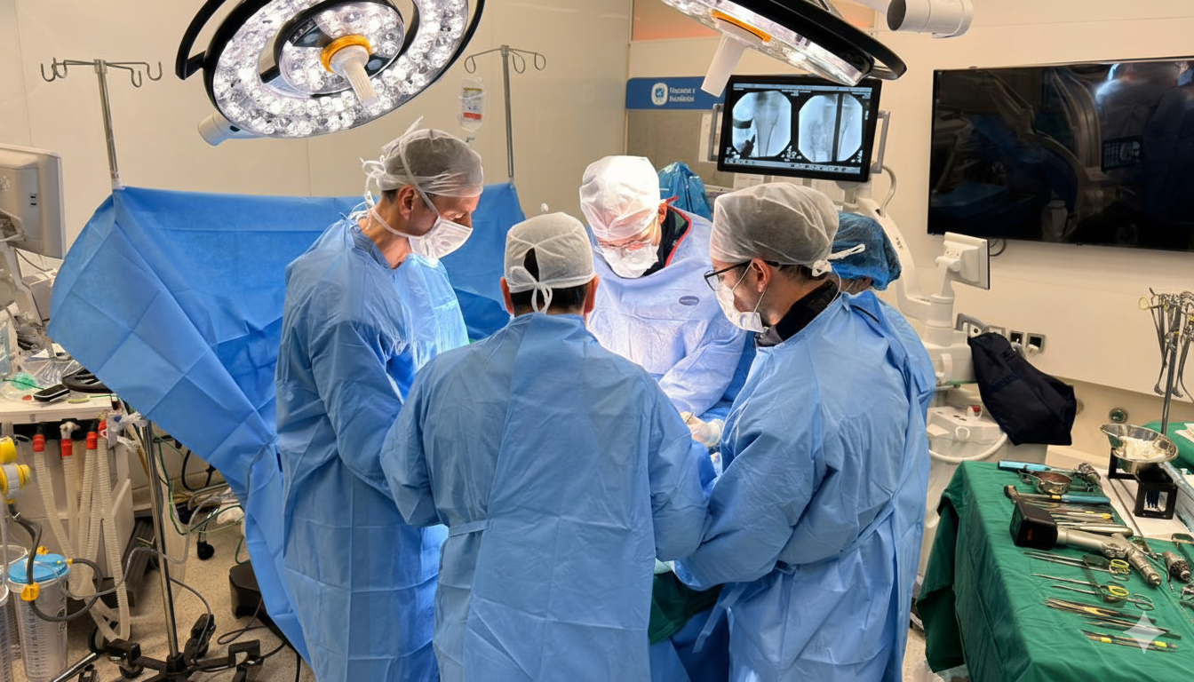 Hospital Moinhos de Vento realiza cirurgia inédita no Rio Grande do Sul com haste motorizada para alongamento ósseo