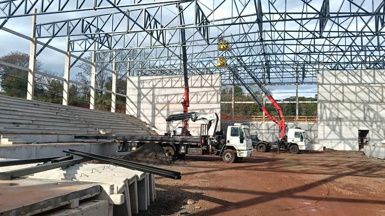 Novo Ginásio Municipal terá quadra com sistema de amortecimento
